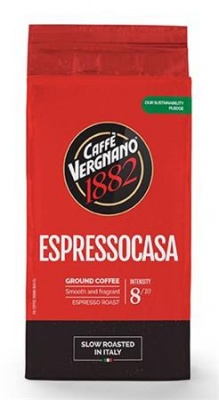 Kávé, pörkölt, őrölt, 250 g, CAFFÉ VERGNANO "Espressocasa"