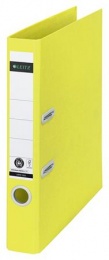 Iratrendező, 50 mm, A4, karton, újrahasznosított, LEITZ "180 Recycle", sárga